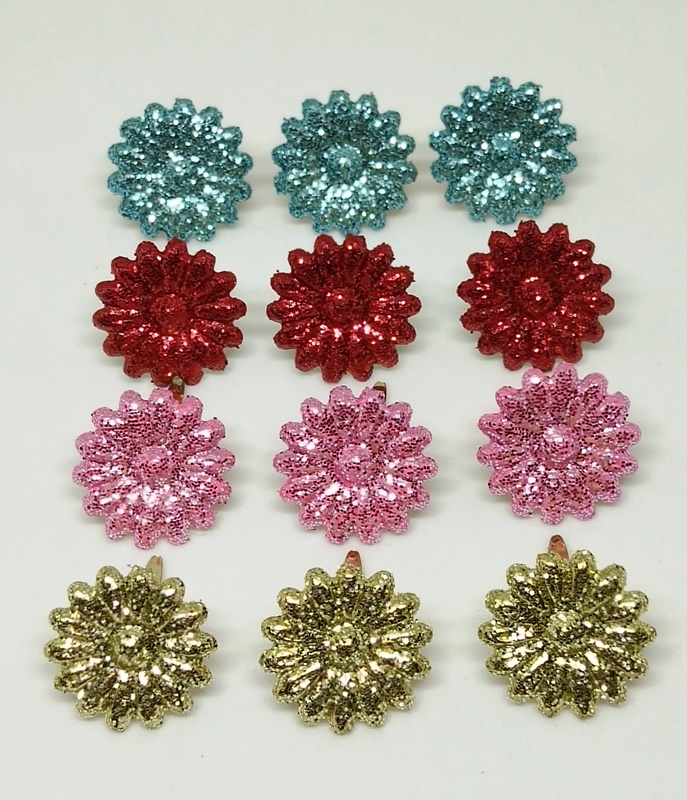 彩色蔥粉雙腳釘