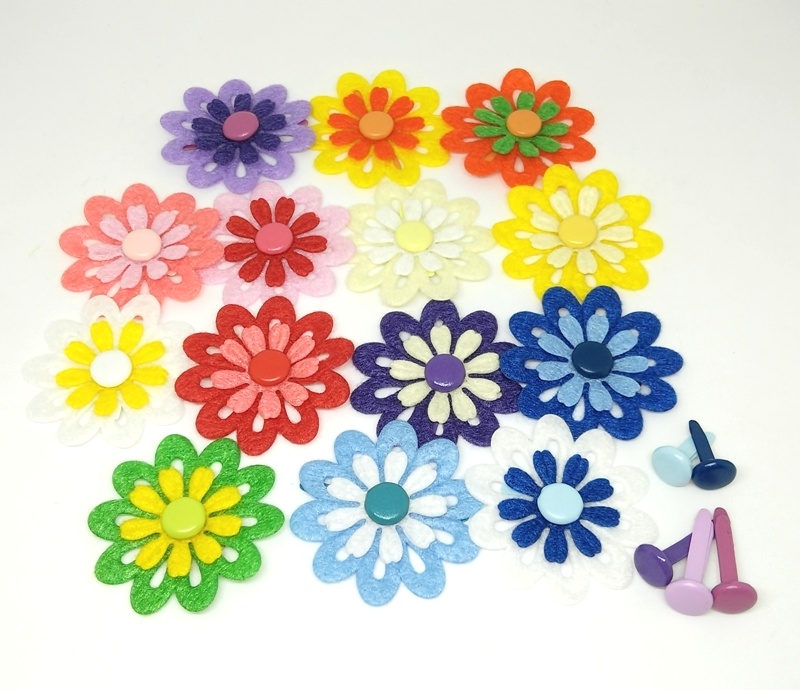 布花朵&amp;兩腳釘