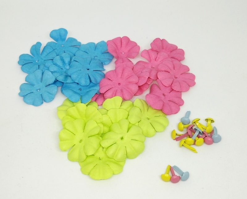 紙花朵&amp;兩腳釘