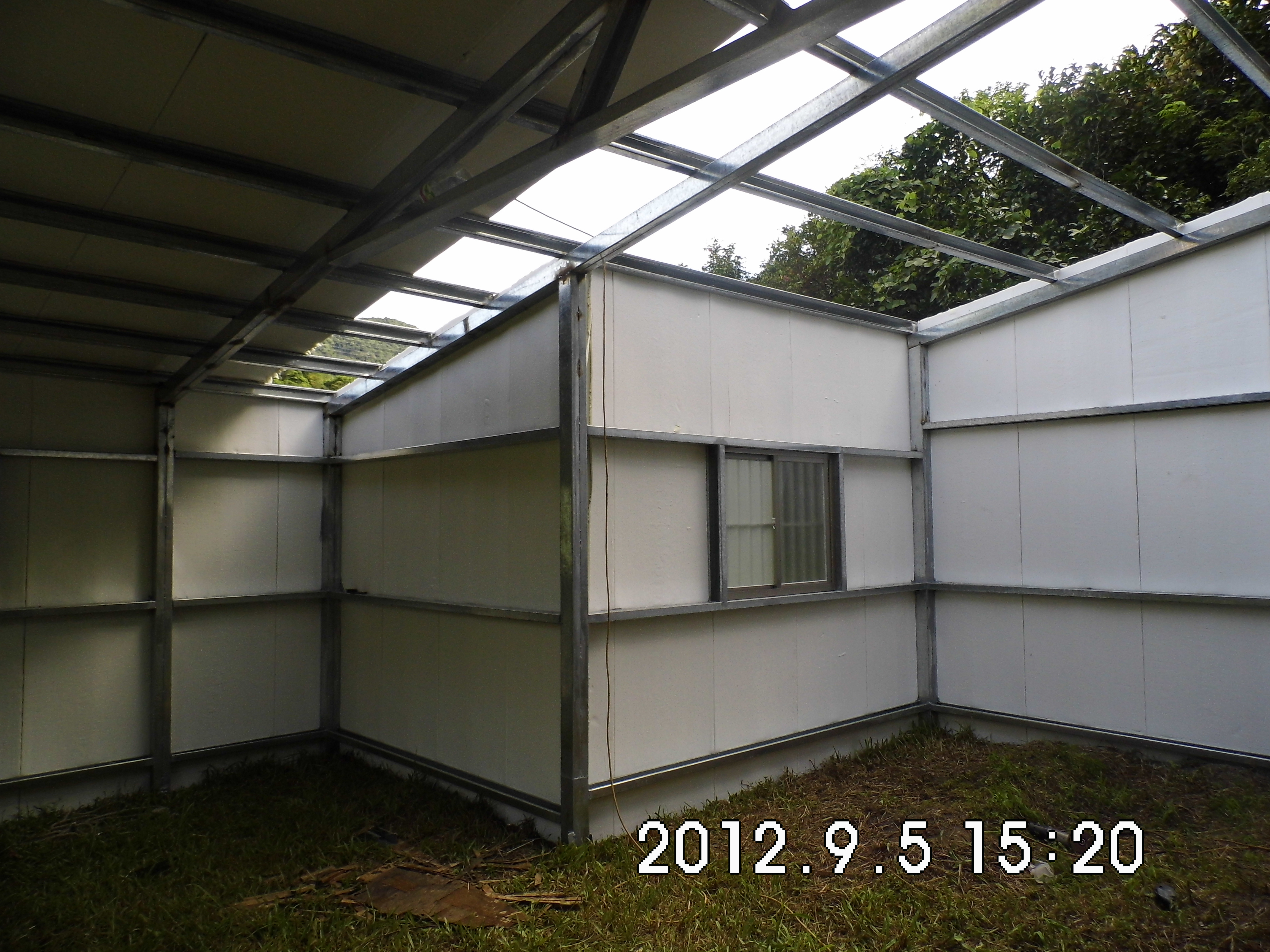 石碇民防鐵皮換新03