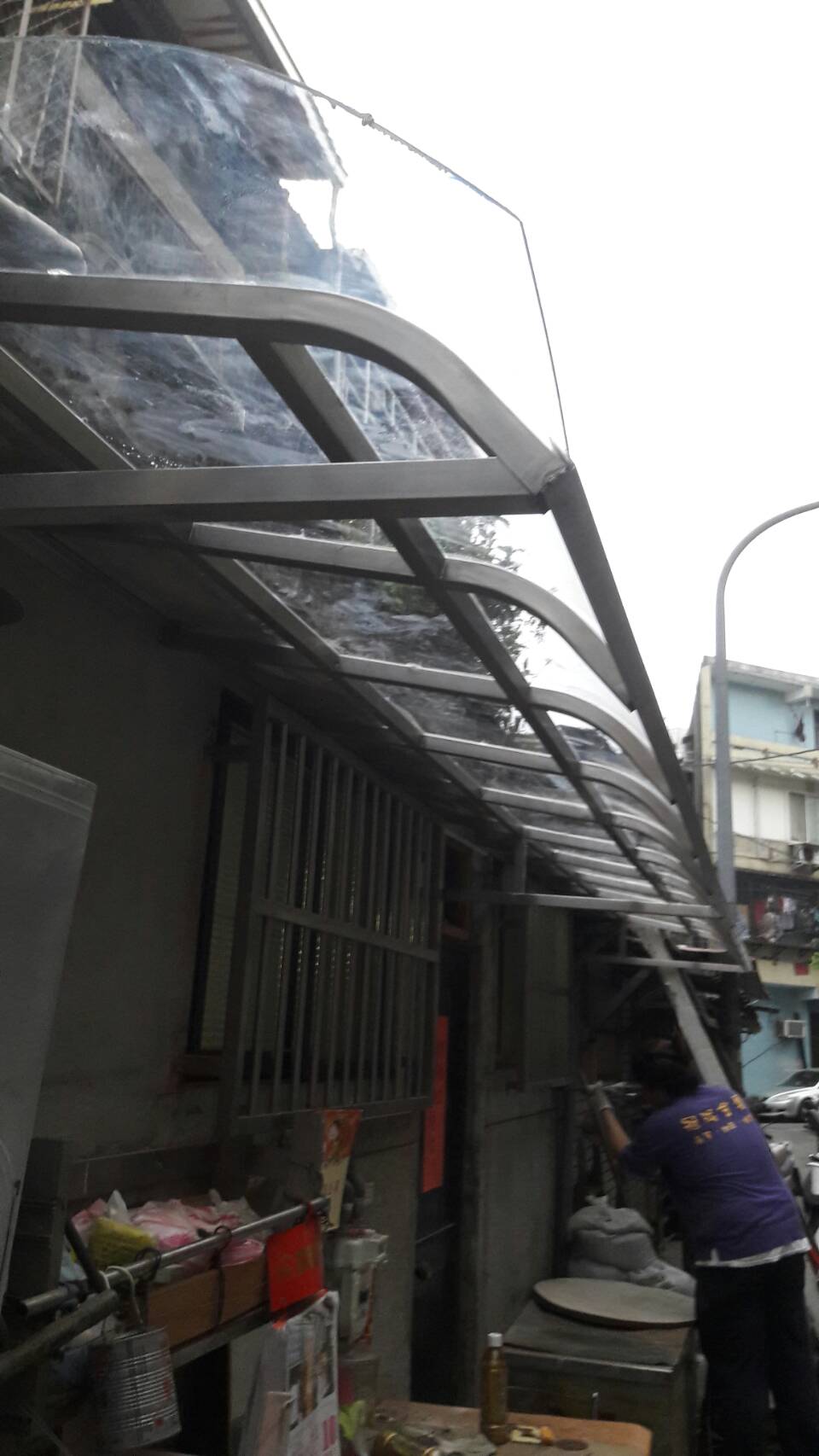 士林民房採光罩汰換01