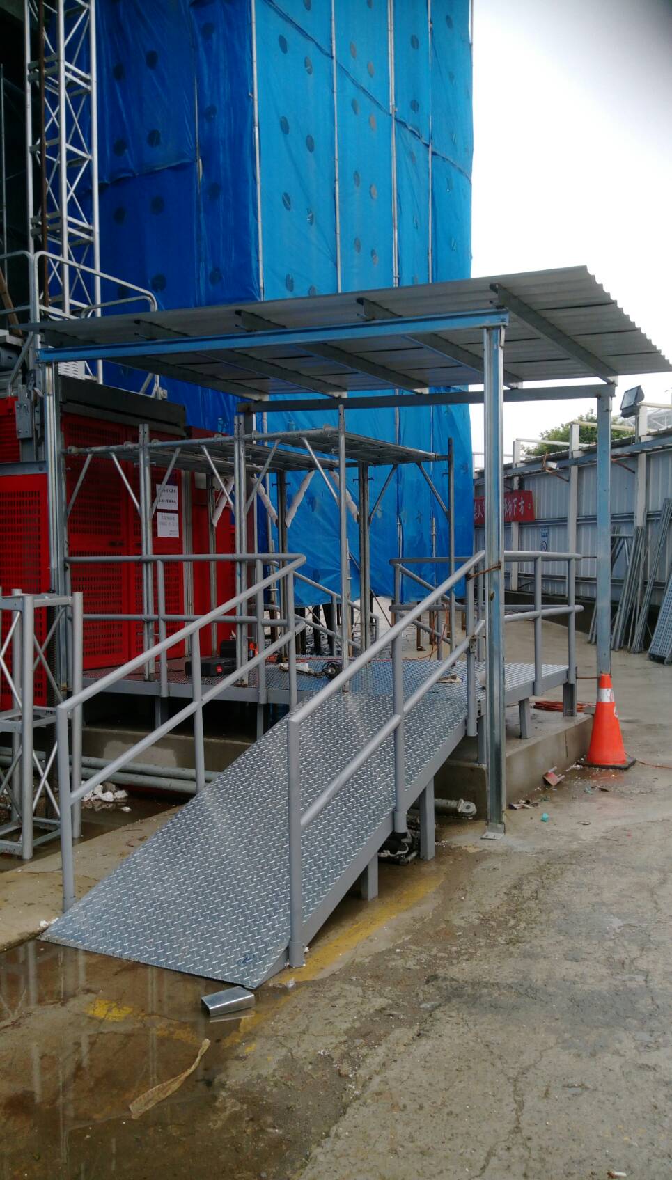 桃園工地雨遮工程01