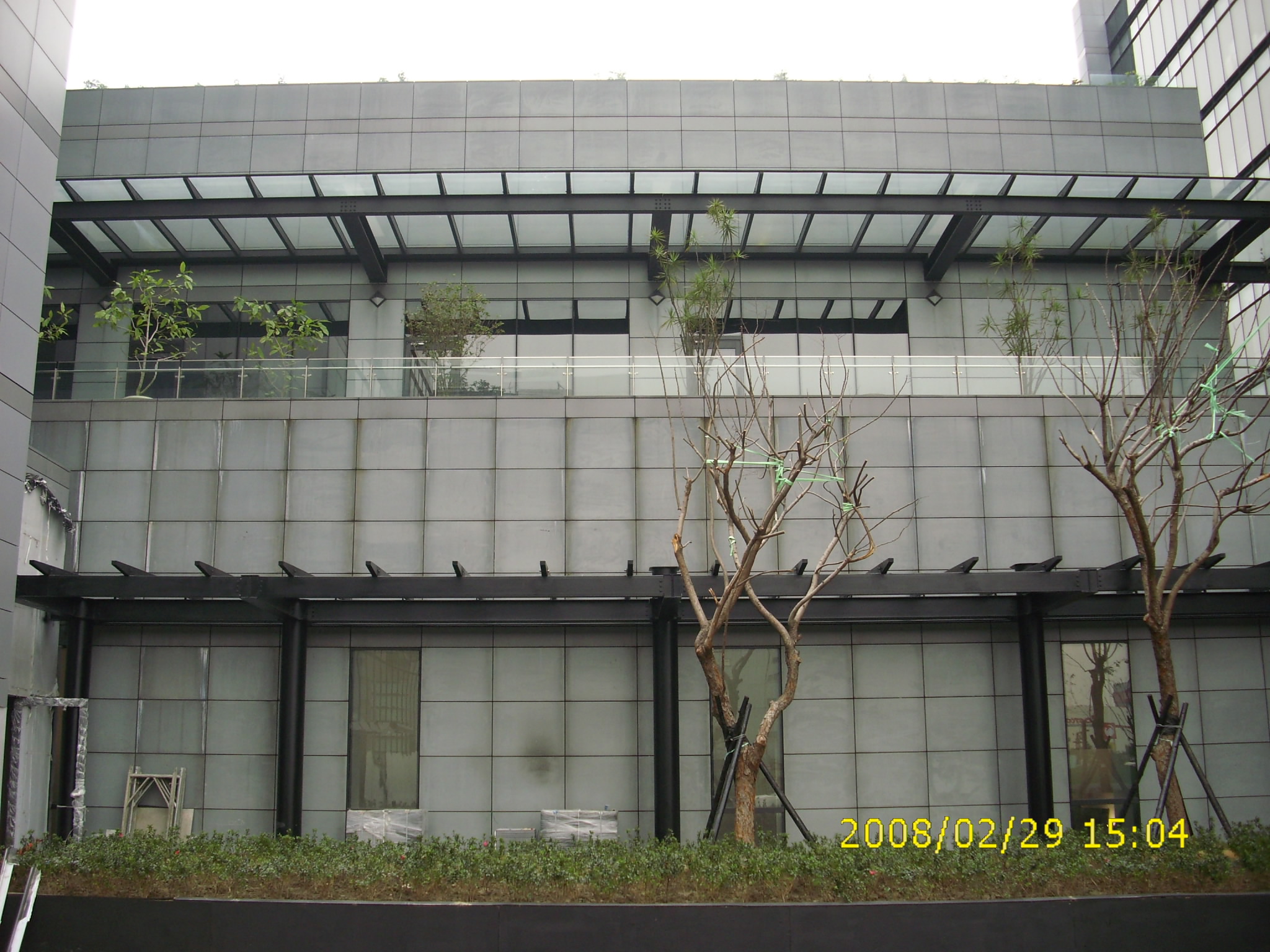 內湖電視台鋼構雨遮02