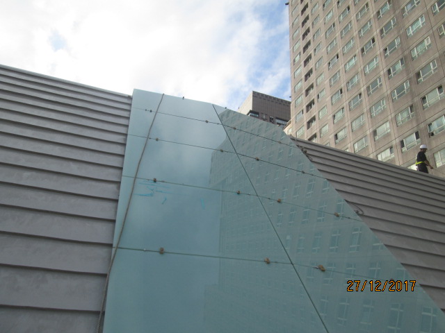 捷運車站天窗不銹鋼包板04