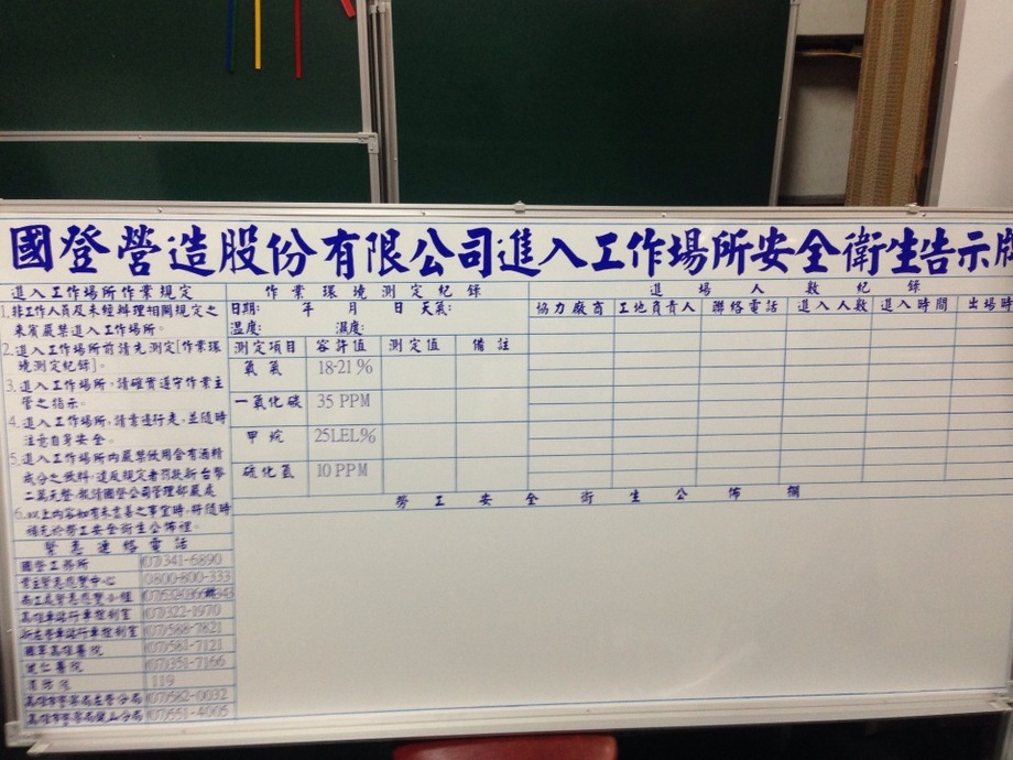 公佈及工程告示類