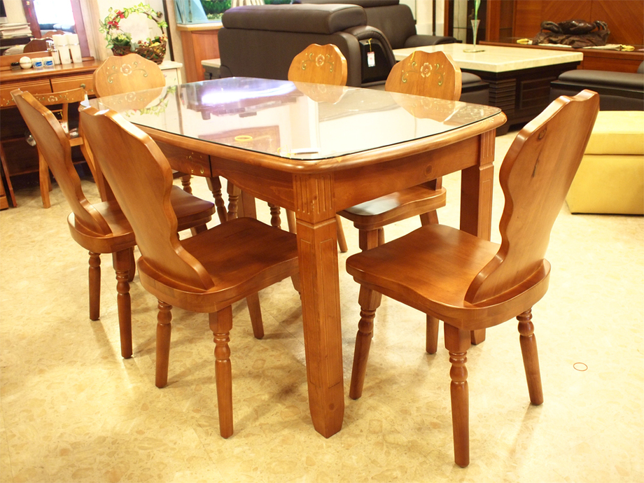 歐州鄉村彩繪餐桌椅