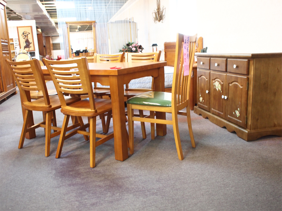 31橡木全實木餐桌椅