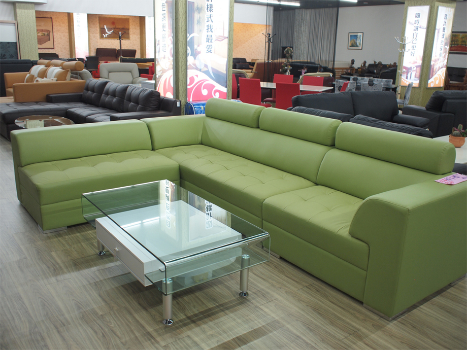蘋果綠多功能沙發
