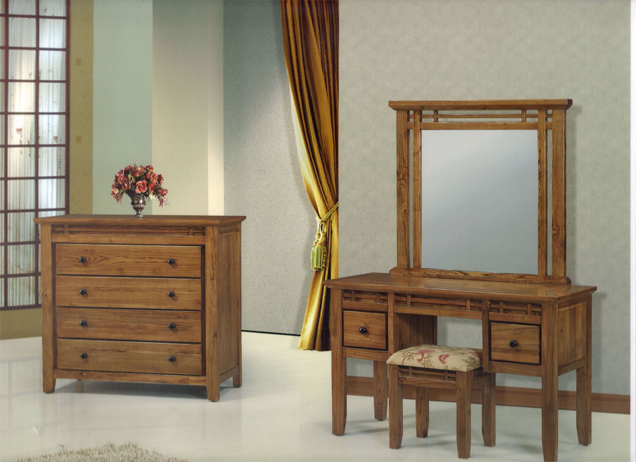 柚木鏡台斗櫃
