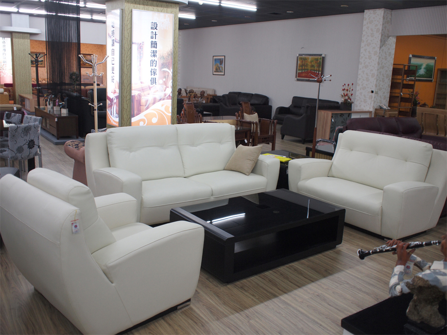 純白之戀牛皮沙發組