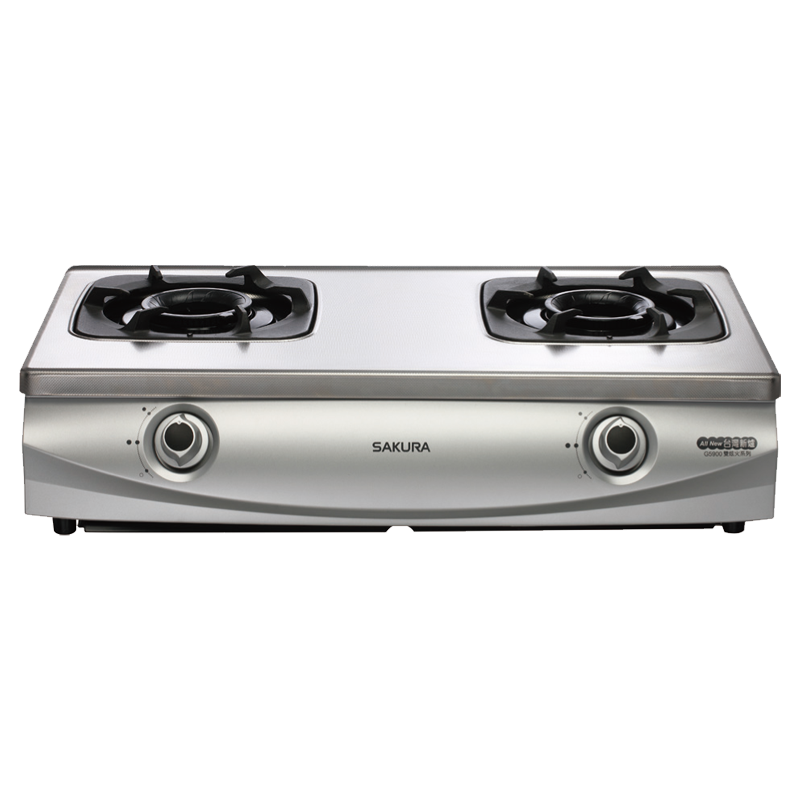 櫻花二口雙炫火珍珠壓紋台爐G5900S
