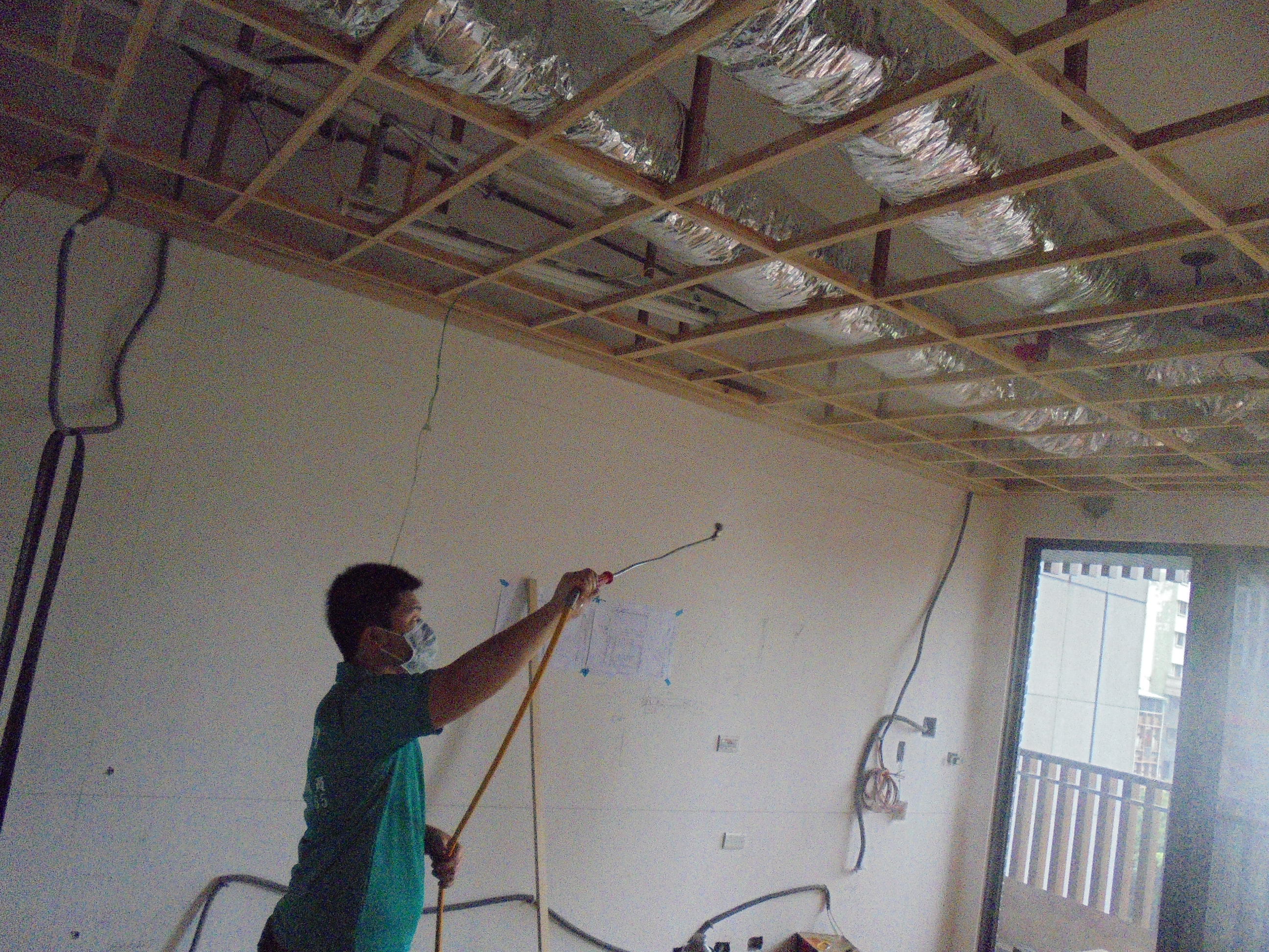 裝璜前工程消毒