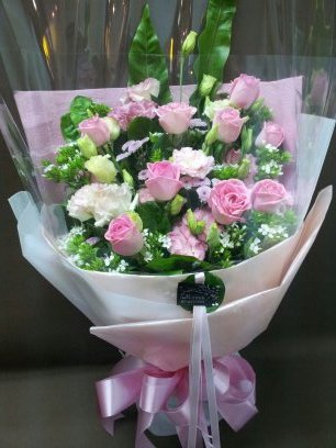 粉玫瑰花束A-45