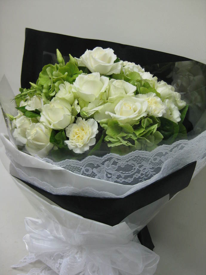 白玫瑰花束-A61