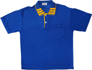 純棉POLO衫-寶藍色