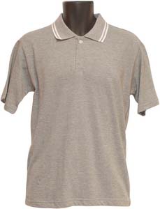 網眼POLO衫-灰色