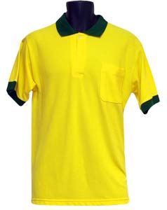 網眼POLO衫-黃色