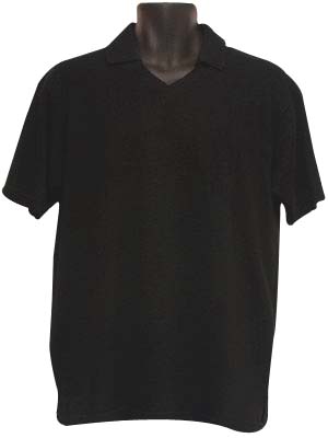 網眼POLO衫-黑色