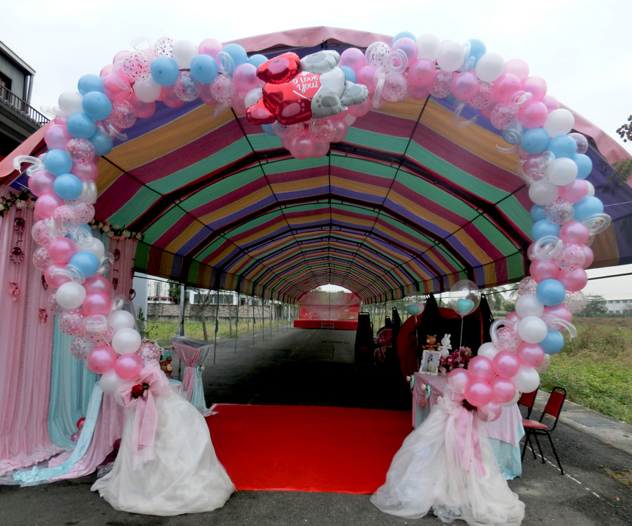 愛心紗裙拱門