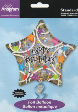 18吋雷射星星生日快樂