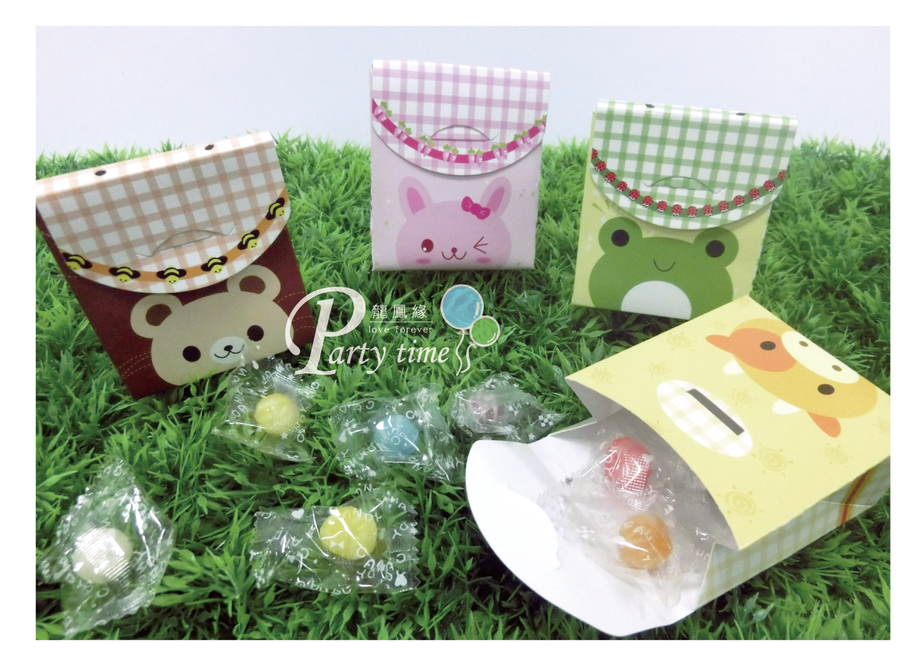 可愛動物喜糖盒