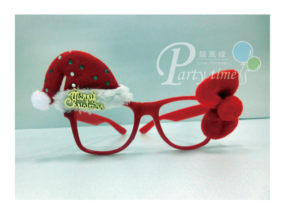 聖誕帽造型眼鏡