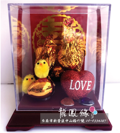 金雞帶路雞壓克力盒(小框)