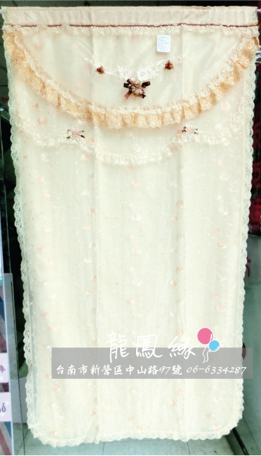 台製金玫瑰繡花門簾