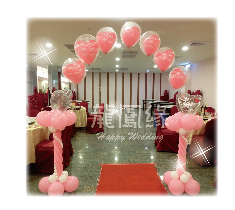 泡泡粉螺旋空飄拱門