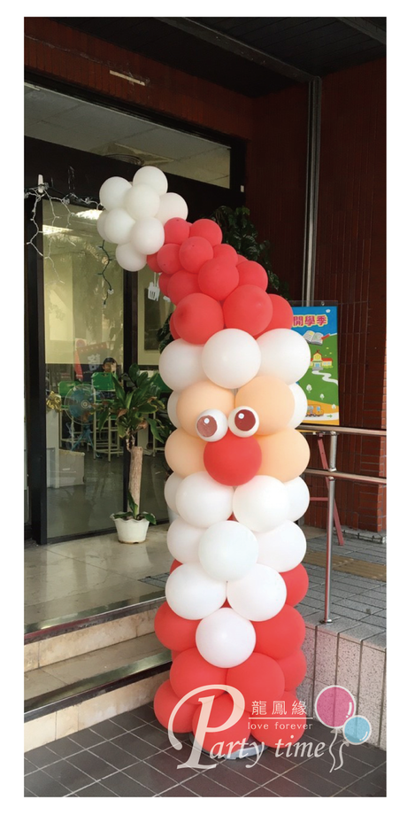 聖誕老人球柱
