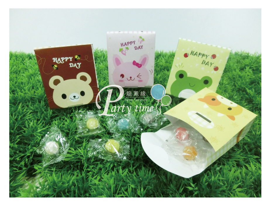可愛動物喜糖盒(不含糖果)