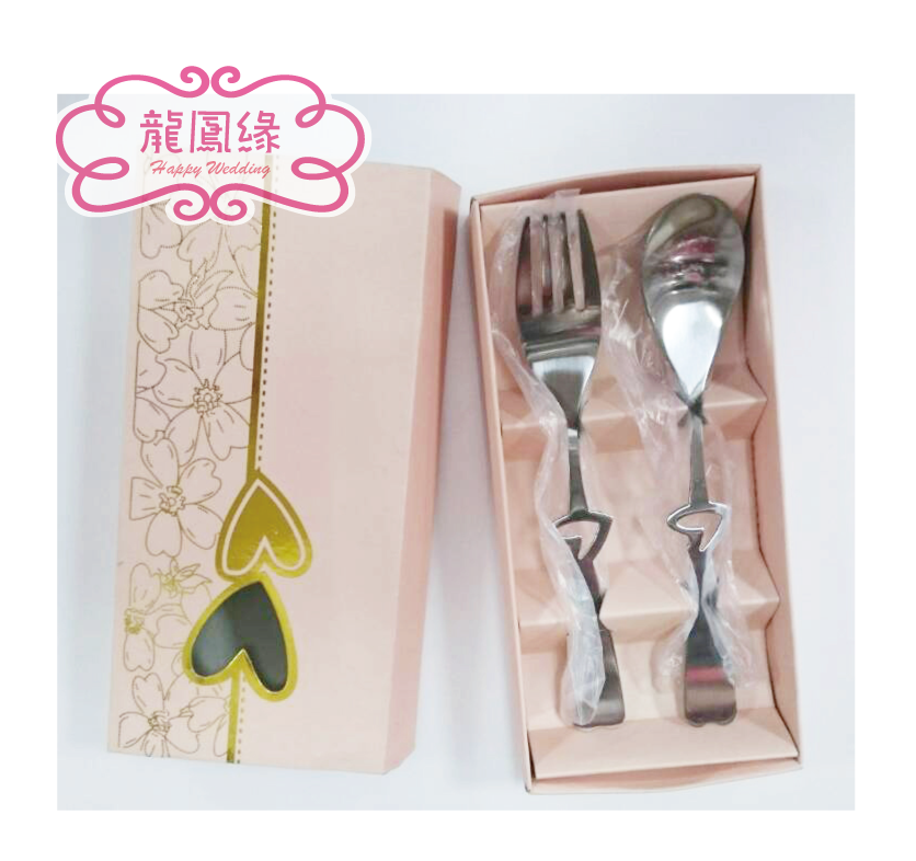 歐美心型匙叉組