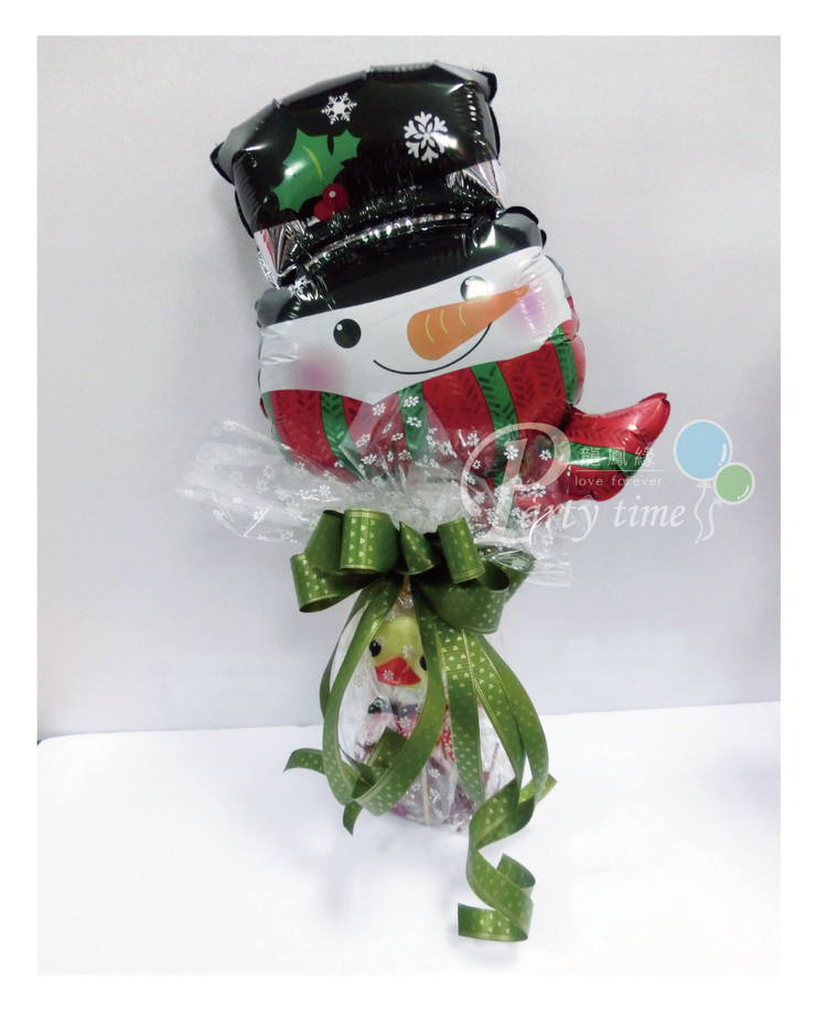 雪人氣球糖果組