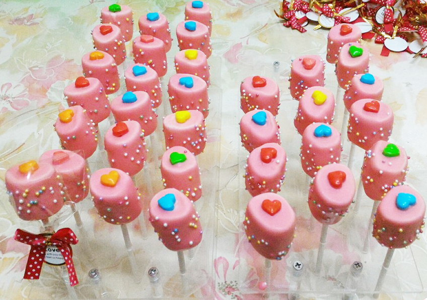 草莓巧克力棉花糖/支