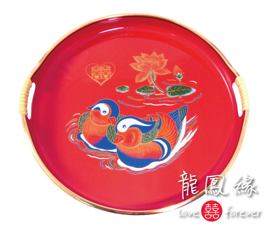 日式鴛鴦喜茶盤