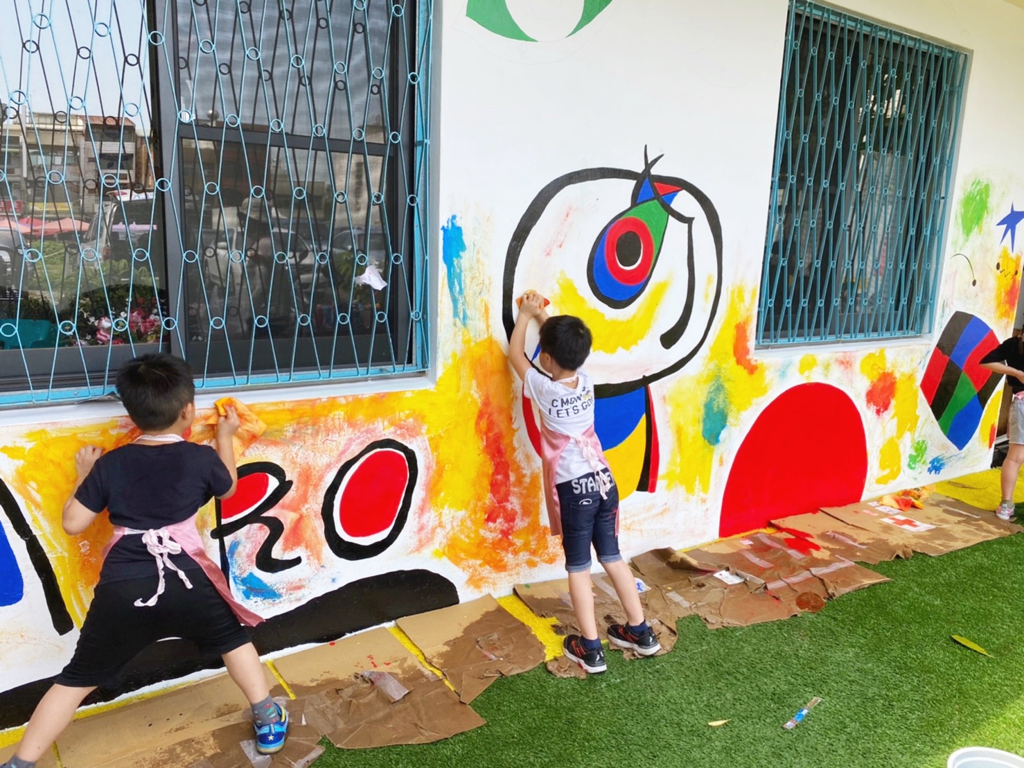 貝萊登幼兒園壁畫創造彩繪社區