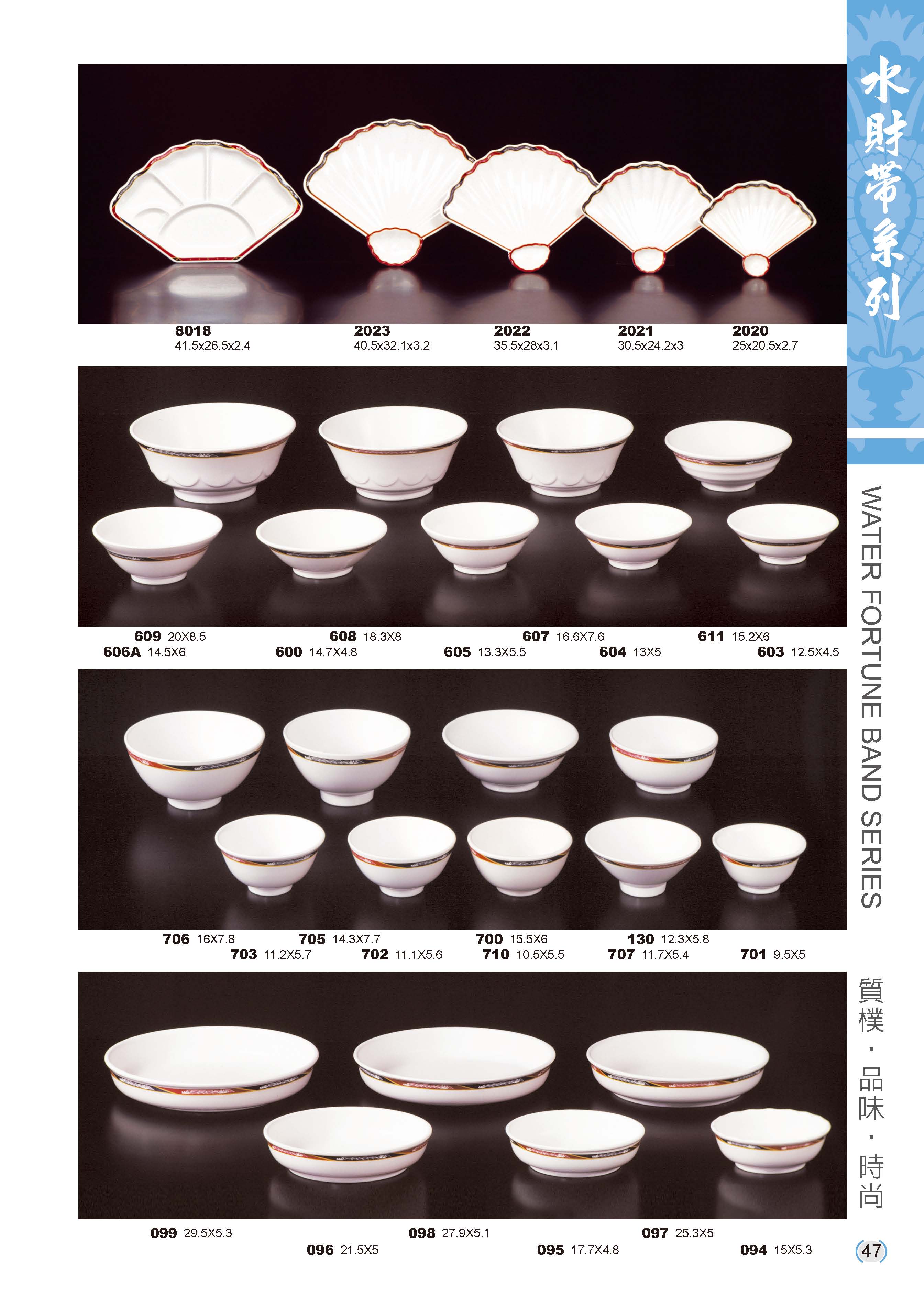 利泰-水財帶美耐皿碗盤