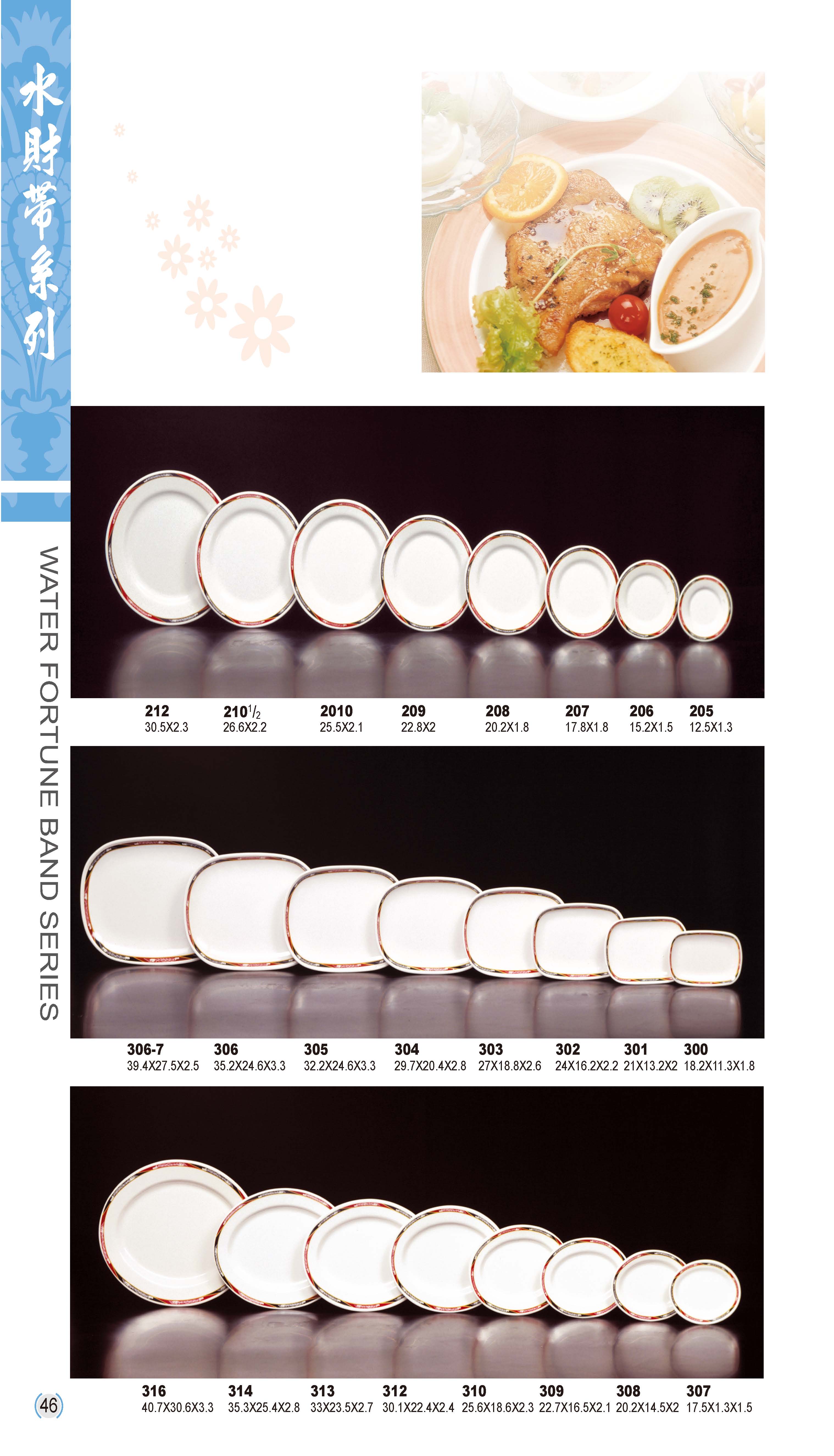 利泰-水財帶美耐皿碗盤