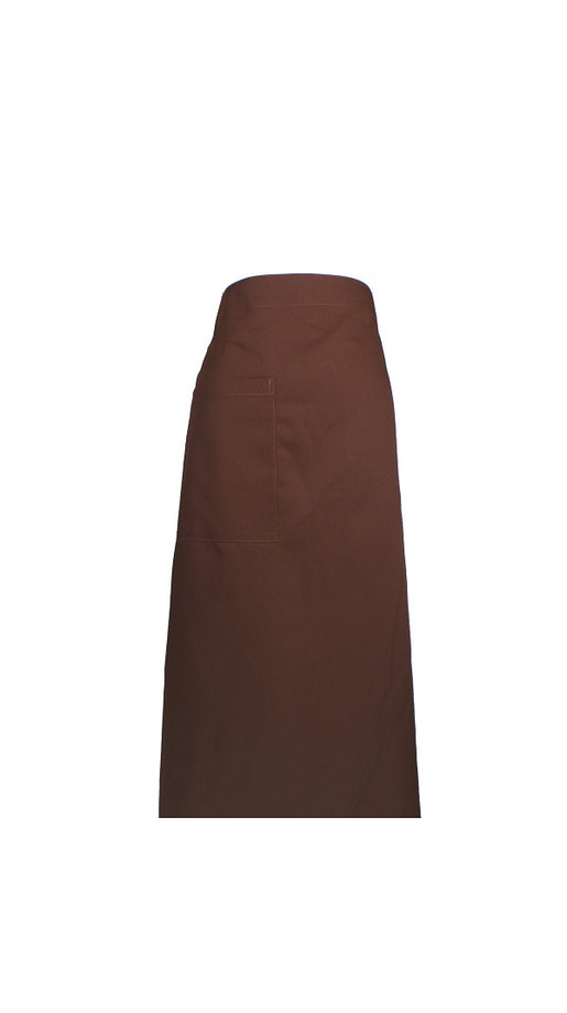 A406-5咖啡色半身圍裙
