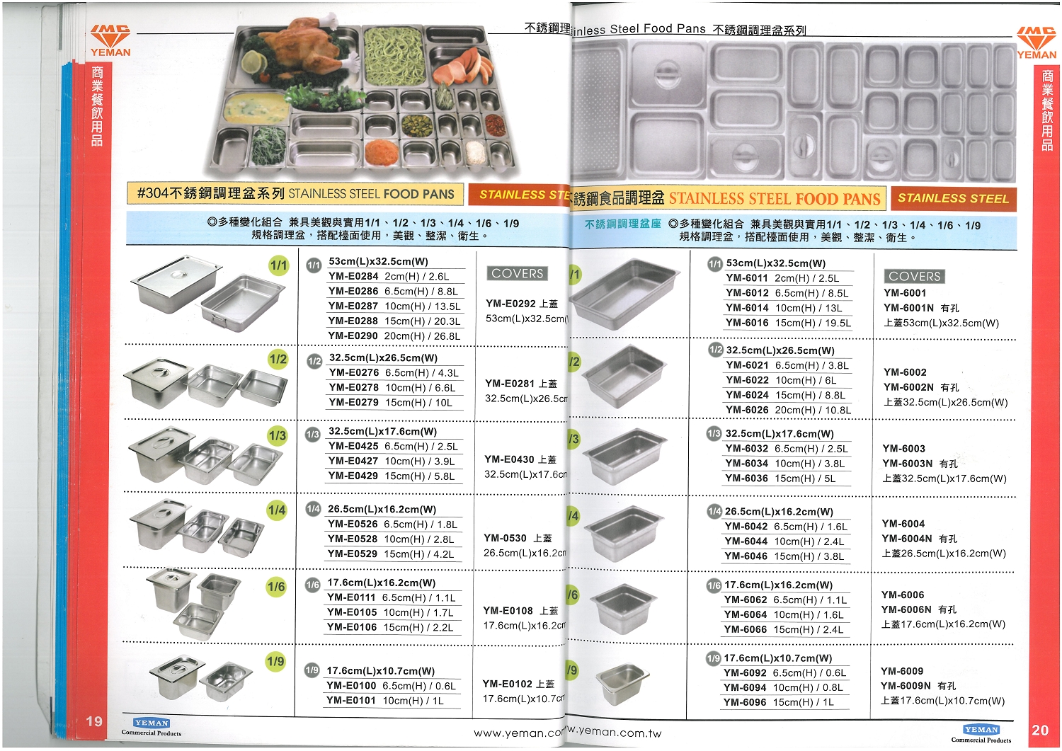 吧檯器具-不銹鋼調理盆系列