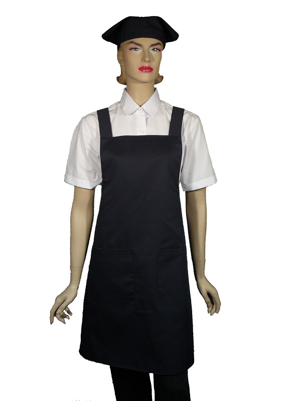 A604-1藍色日式全身圍裙(H帶)