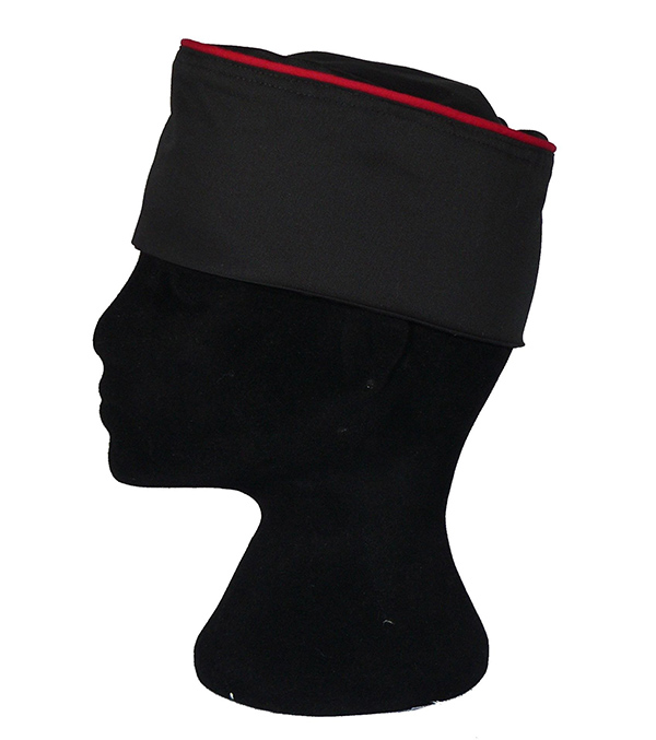 A324-1黑滾紅邊布帽