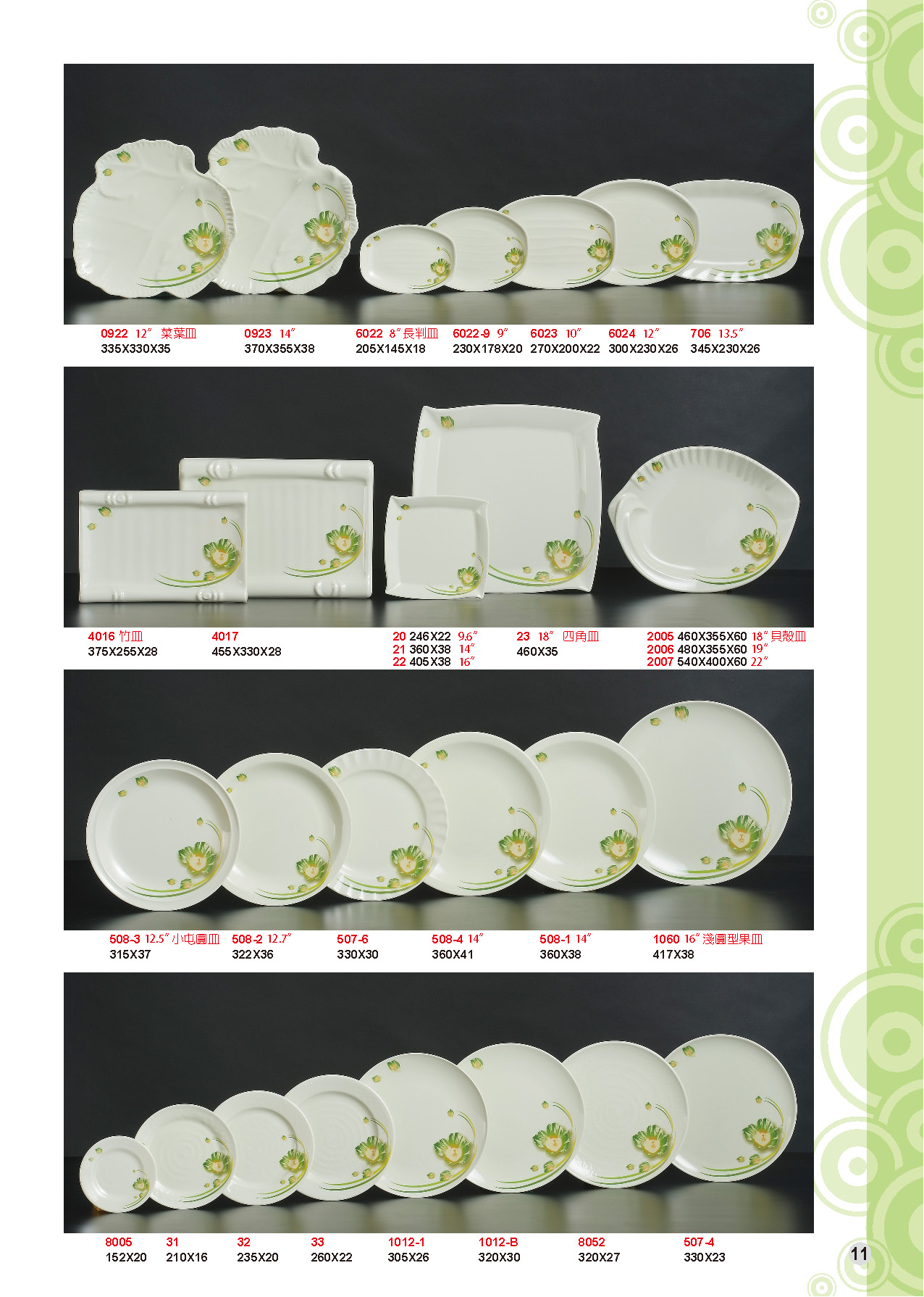 HH-福蓉花美耐皿碗盤