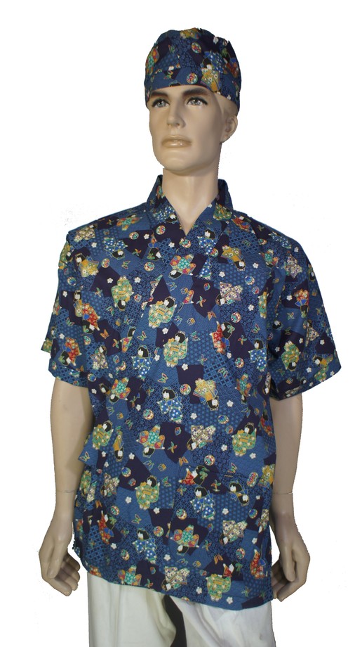 A287藍日本娃娃日式和服