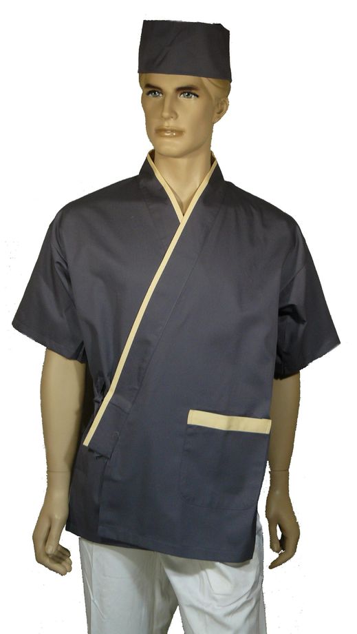 A262日本服鐵灰配米黃出芽