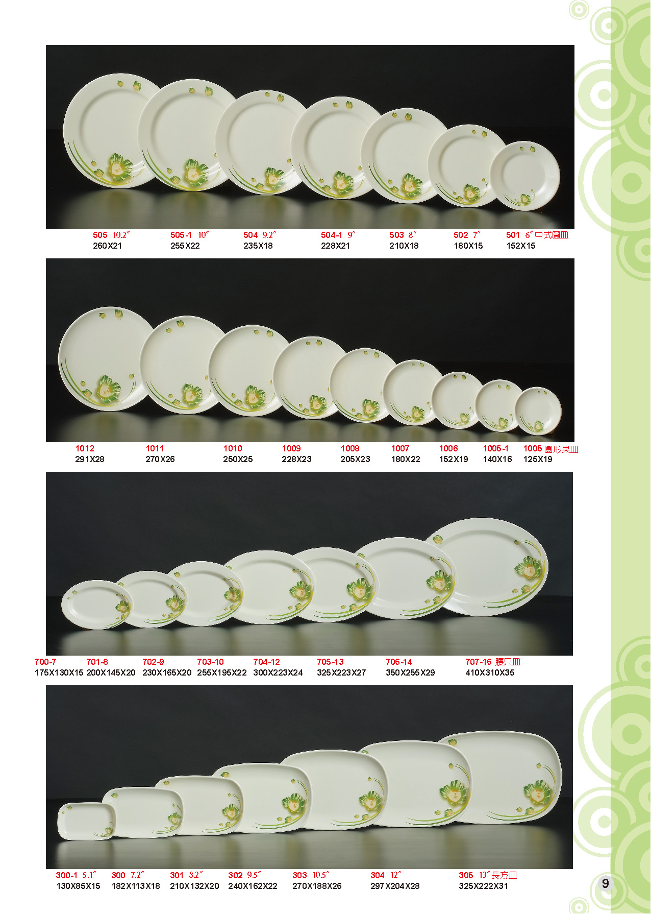 HH-福蓉花美耐皿碗盤