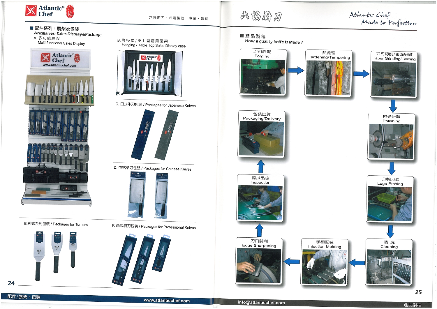 六協刀叉-多功能廚刀展架及包裝系列