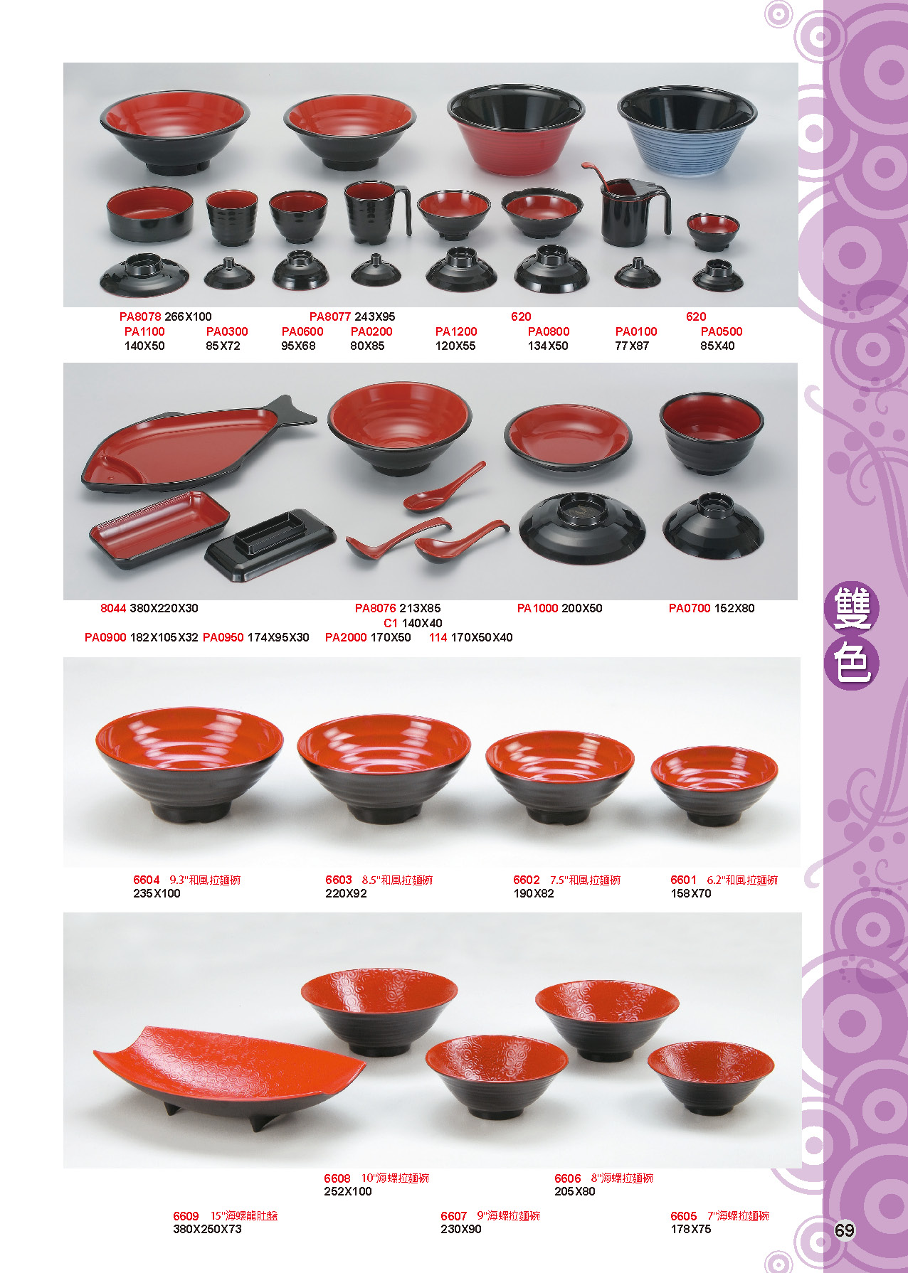 HH-雙色美耐皿碗盤