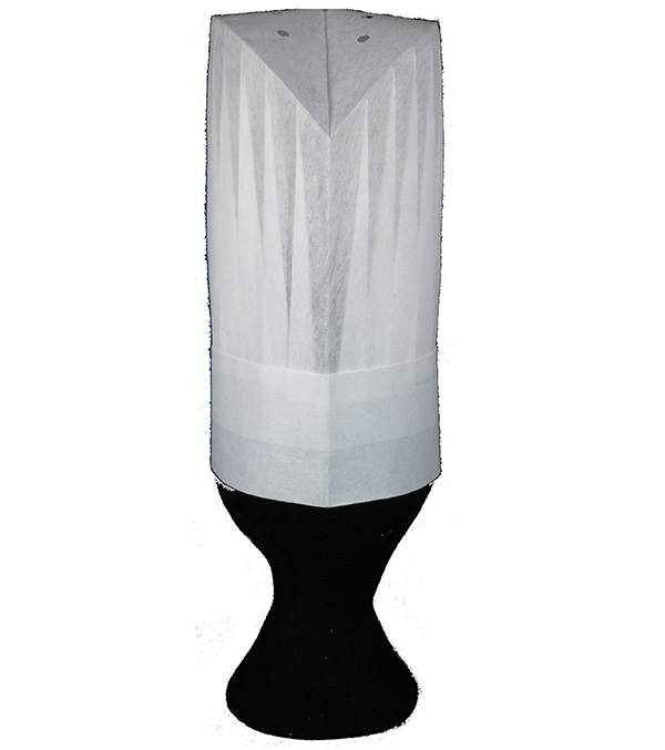 A300-7白不織布圓中高帽