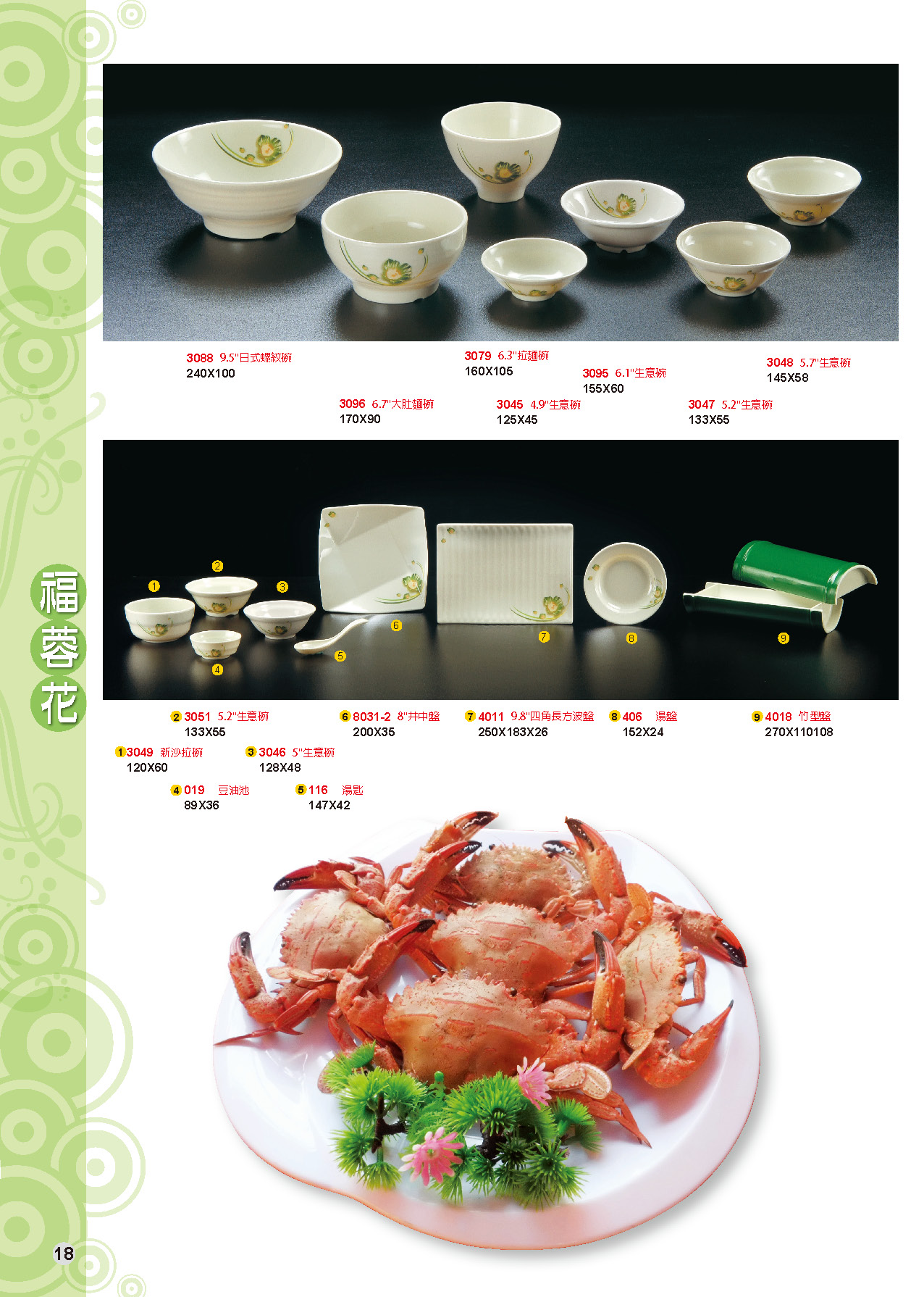 HH-福蓉花美耐皿碗盤